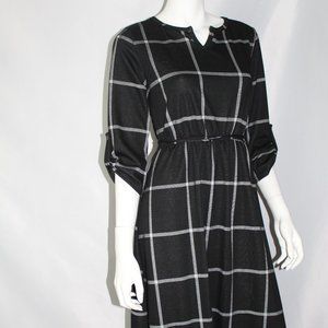 Long Plaid Dress